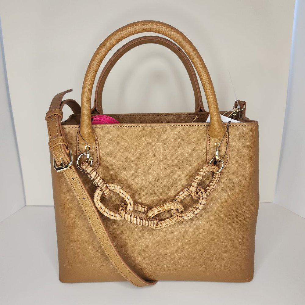 Betsey Johnson XOCHARLIE Triple Compartment Satchel with Card Holder - NWT